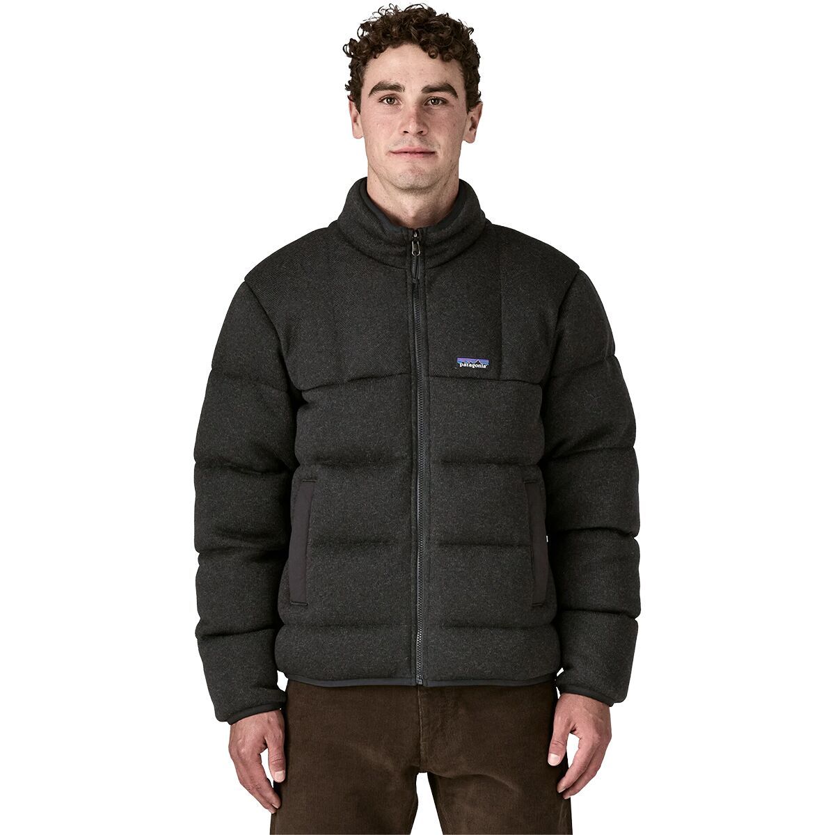 Image of Patagonia Reversible Down Better Sweater - Men's Black, S