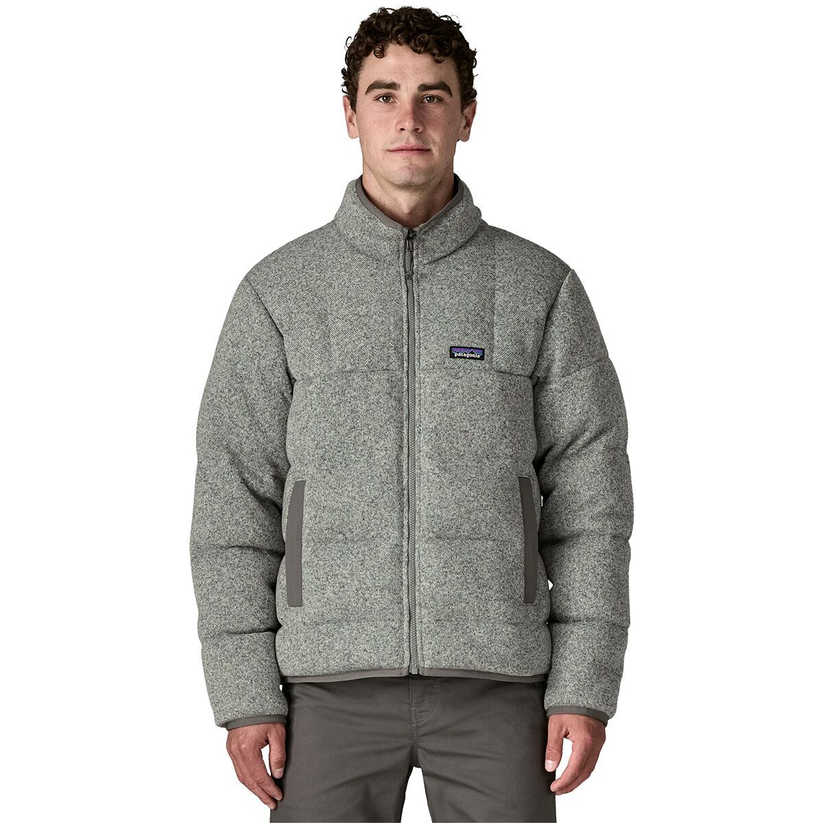 Image of Patagonia Reversible Down Better Sweater - Men's Stonewash, S