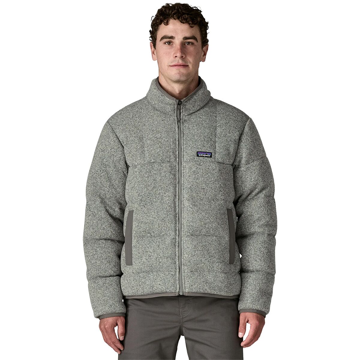 Image of Patagonia Reversible Down Better Sweater - Men's Stonewash, S