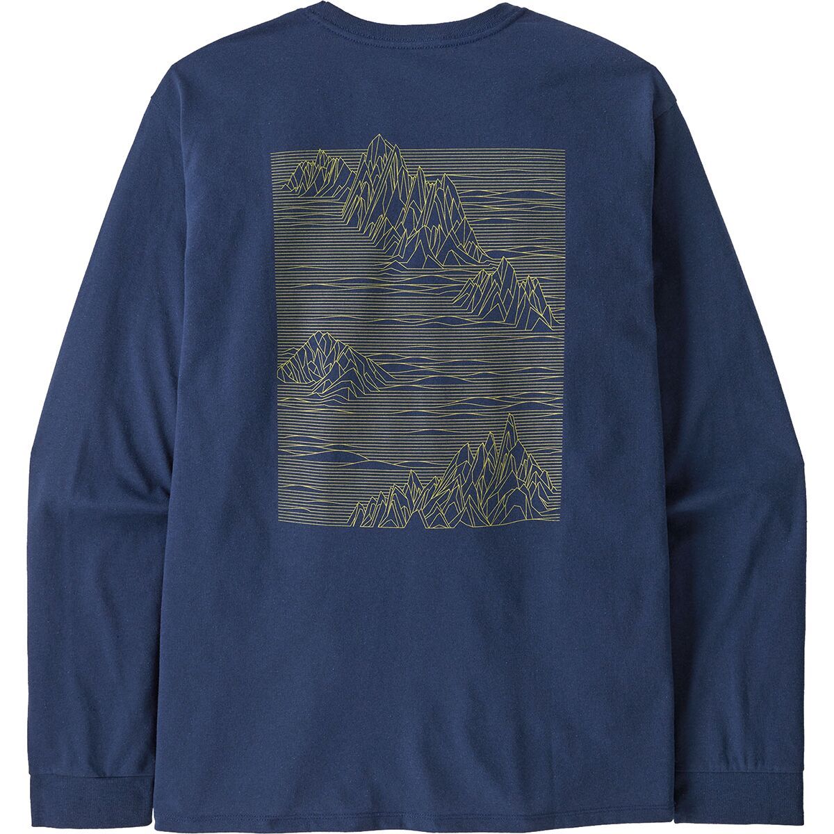 Image of Patagonia Strataspire Long-Sleeve Responsibili-Tee - Men's Clement Blue, M