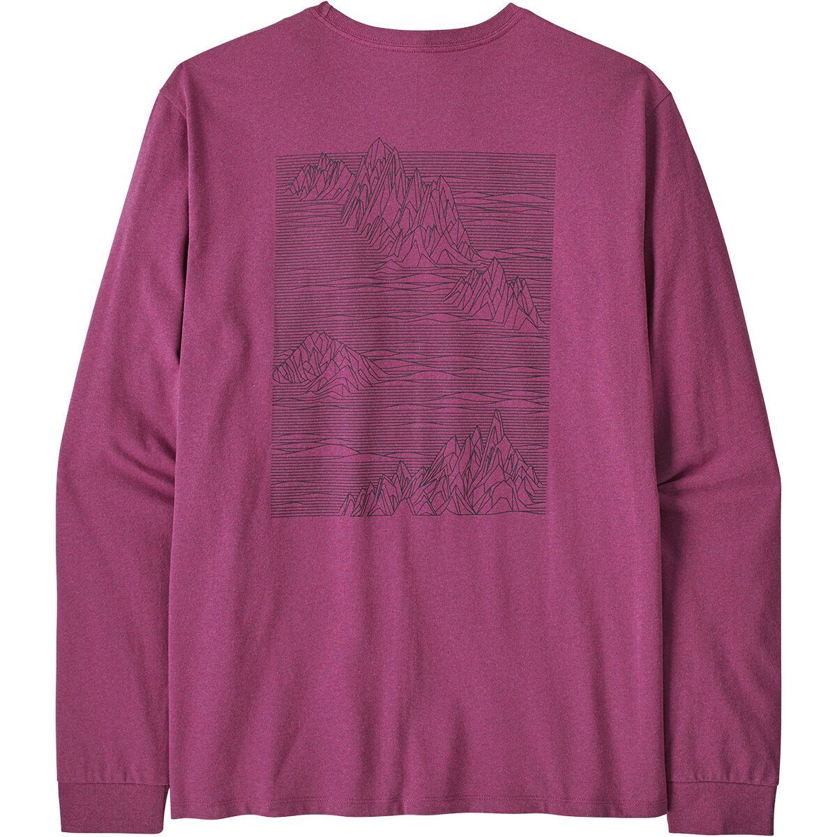 Image of Patagonia Strataspire Long-Sleeve Responsibili-Tee - Men's Faded Magenta, XXL