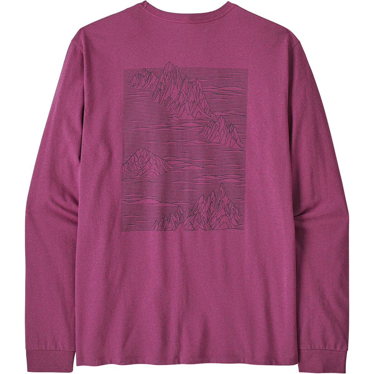 Image of Patagonia Strataspire Long-Sleeve Responsibili-Tee - Men's Faded Magenta, M