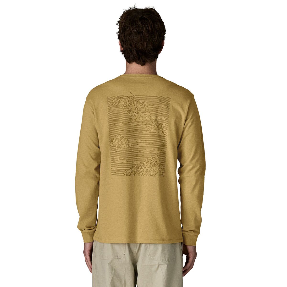 Image of Patagonia Strataspire Long-Sleeve Responsibili-Tee - Men's Limestone Yellow, L