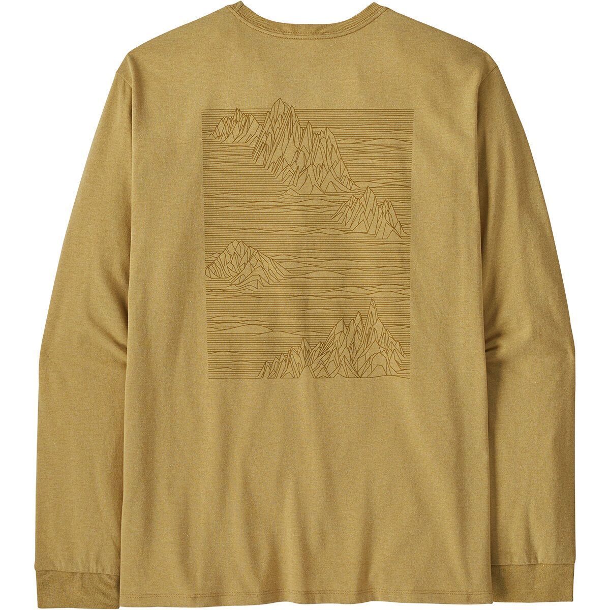 Image of Patagonia Strataspire Long-Sleeve Responsibili-Tee - Men's Limestone Yellow, L