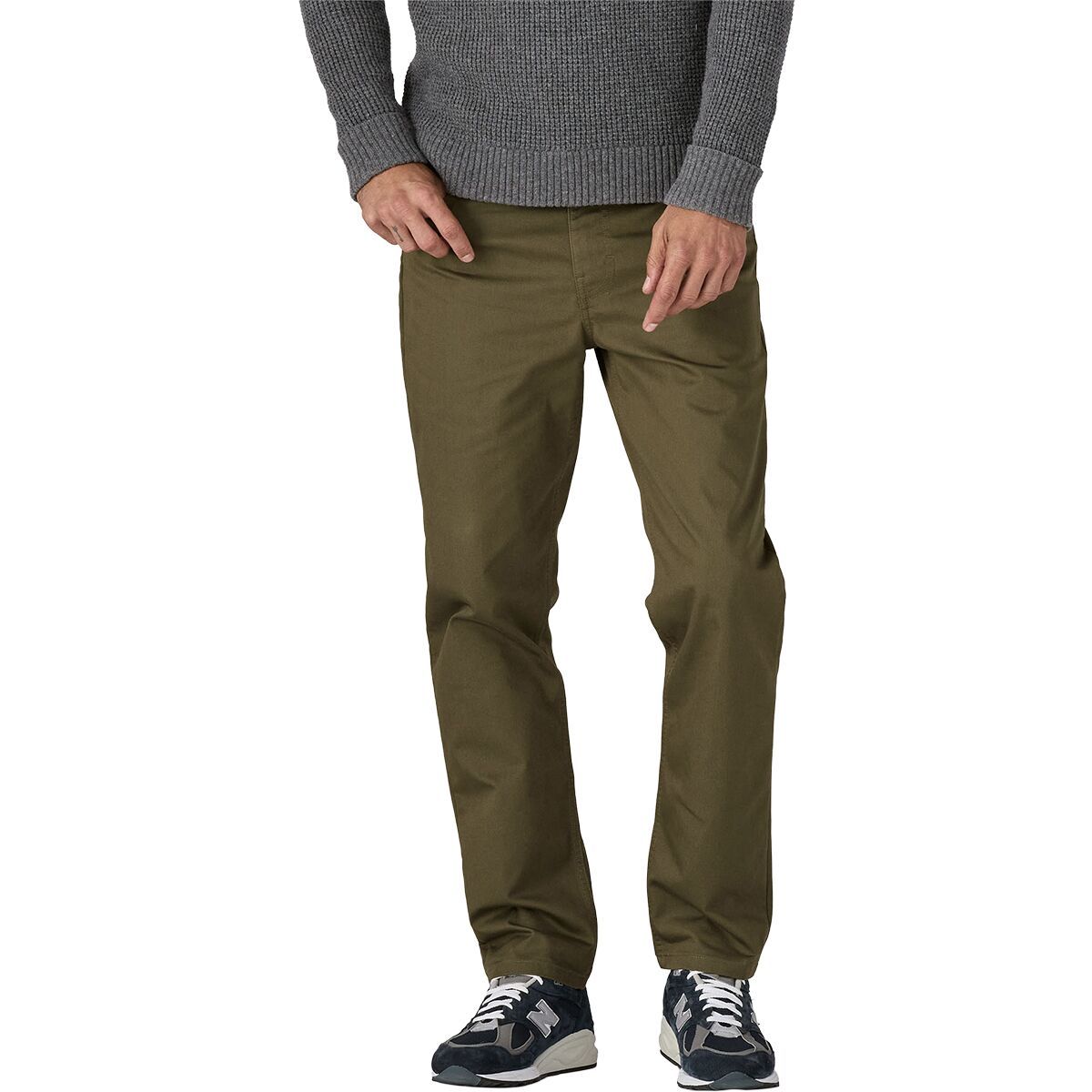 Image of Patagonia Twill Traveler 5-Pocket Pant - Men's Basin Green, 30/Reg