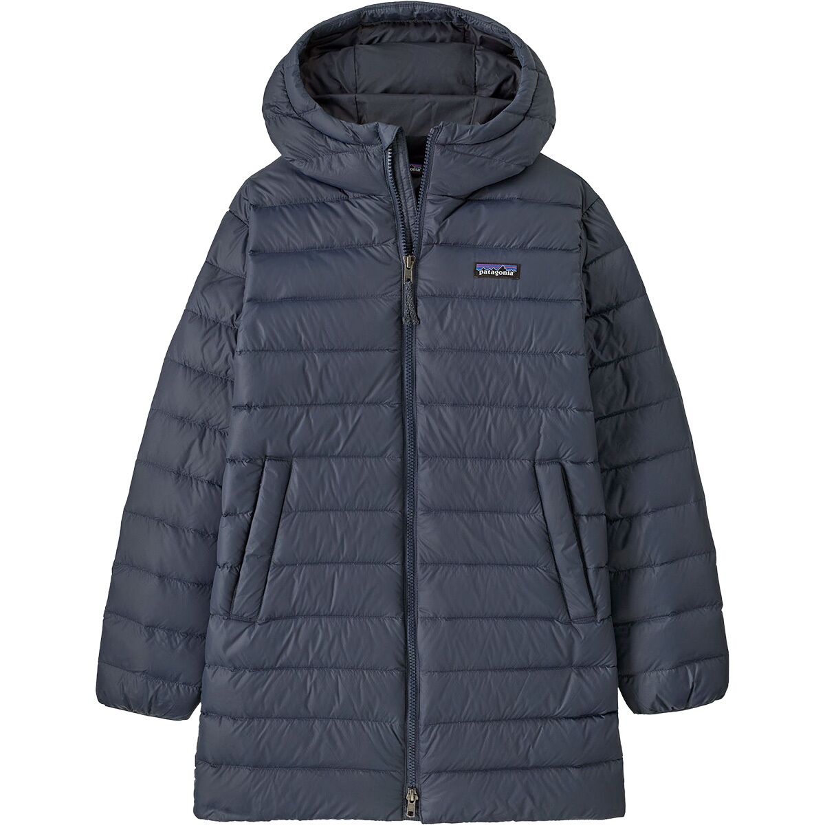Image of Patagonia Down Sweater Parka - Kids' Smolder Blue, L