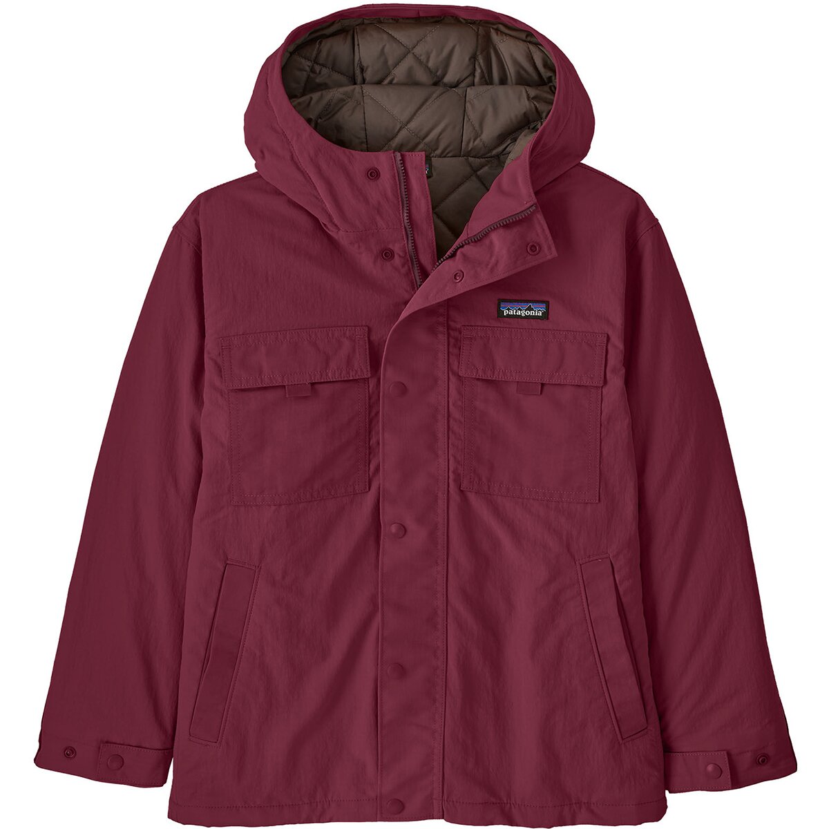 Image of Patagonia Insulated Outdoor Everyday Jacket - Kids' Berry Fig, XXL