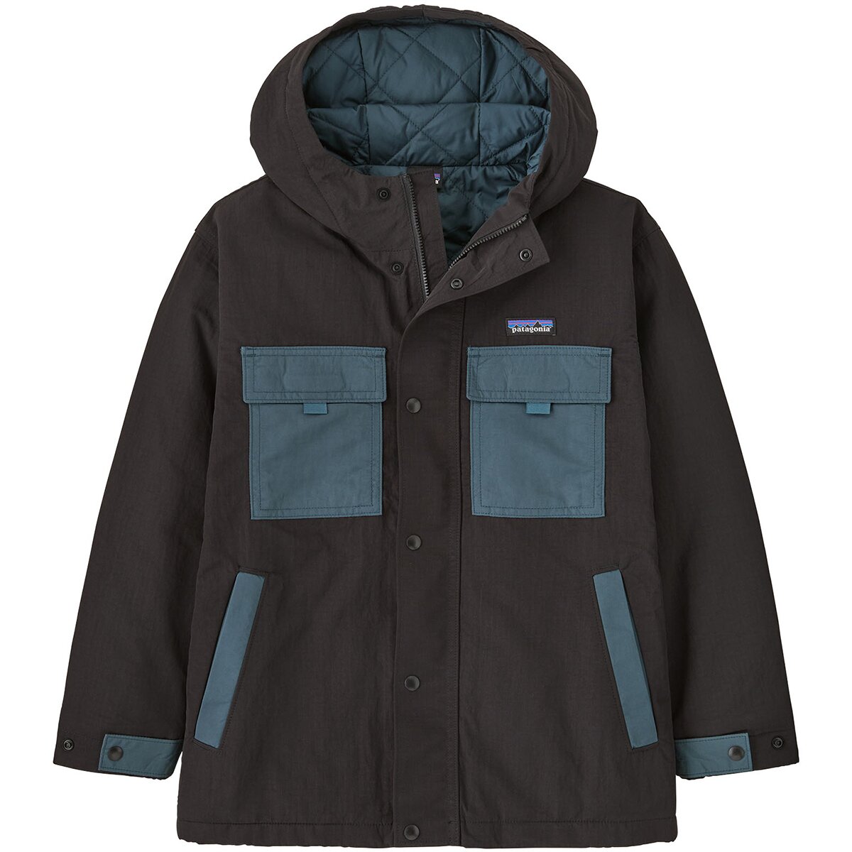 Image of Patagonia Insulated Outdoor Everyday Jacket - Kids' Black, S