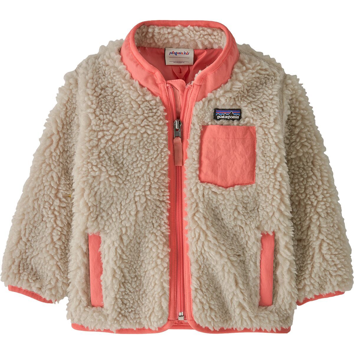 Image of Patagonia Retro-X Jacket - Toddlers' Natural/Sparkle Pink, 3T