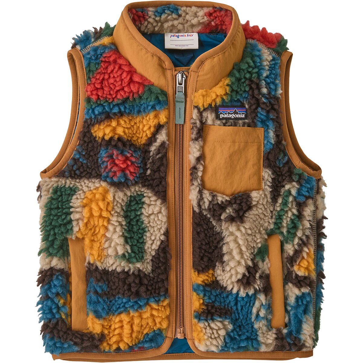 Image of Patagonia Retro-X Vest - Infants' Let's Chat More/Den Brown, 12M