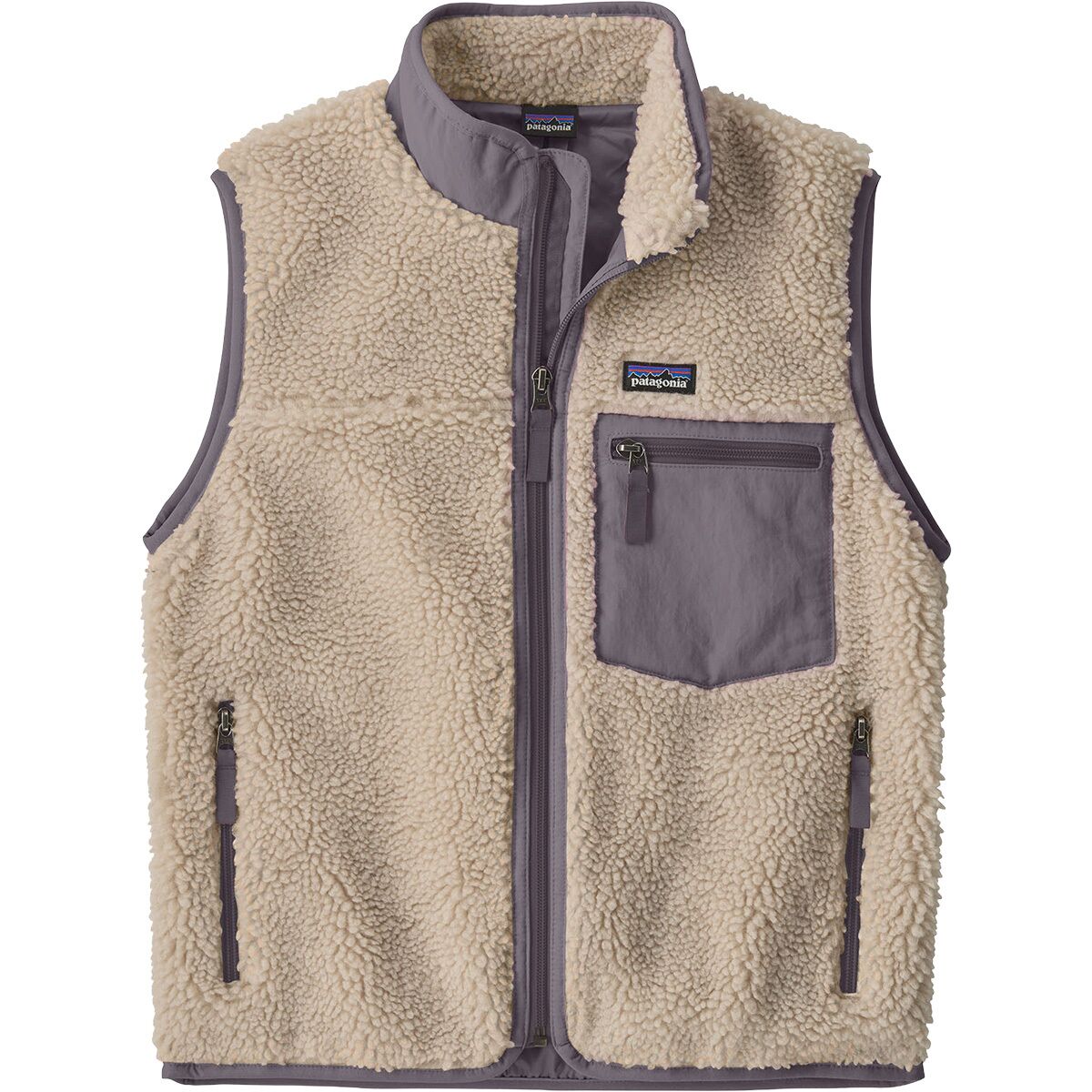 Patagonia Patagonia Retro-X Vest - Kids' Natural w/May Grey, L