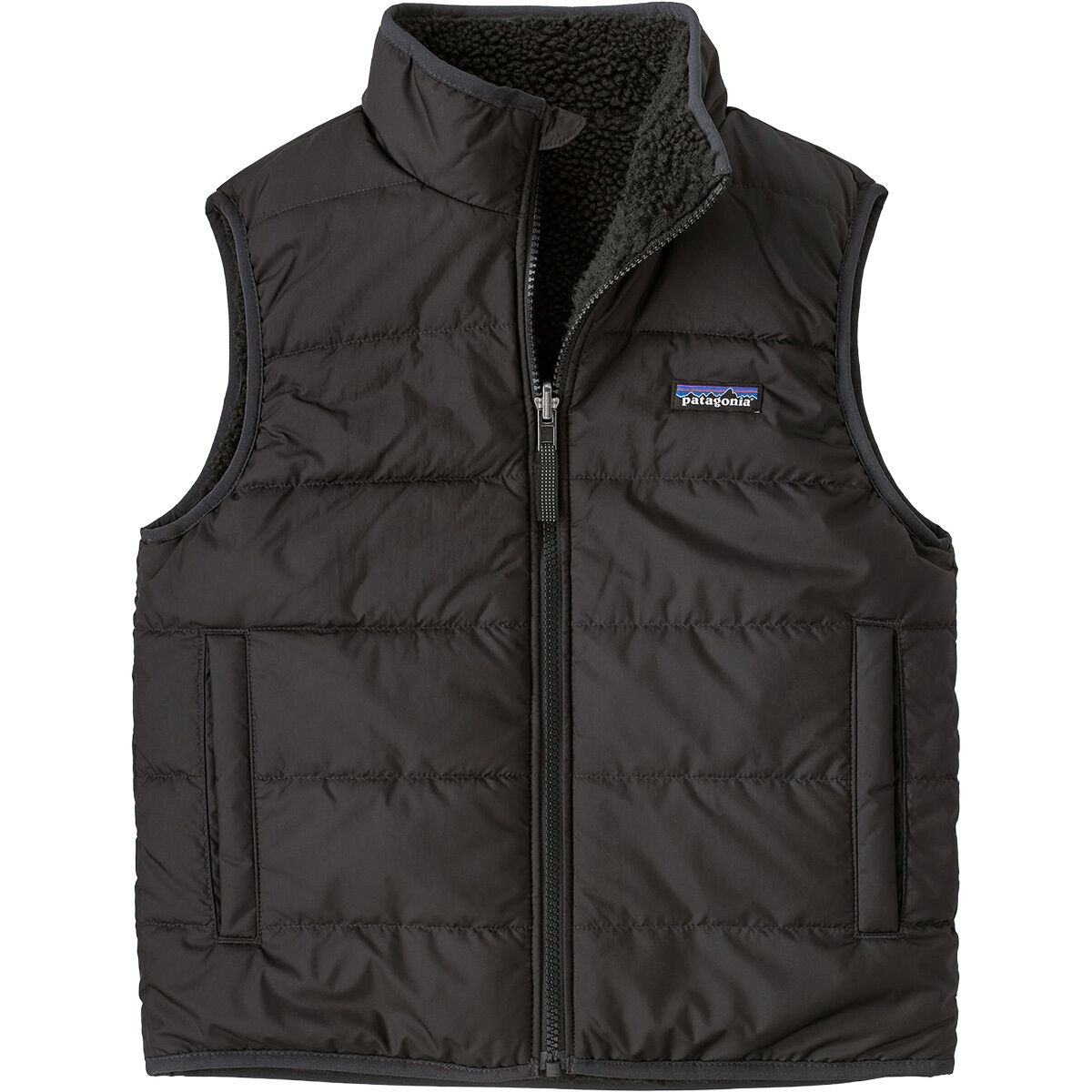 Image of Patagonia Reversible Ready Freddy Vest - Kids' Ink Black, M