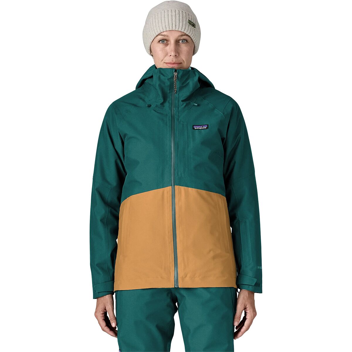 Image of Patagonia 3-in-1 Powder Town Jacket - Women's Cascade Green, XS