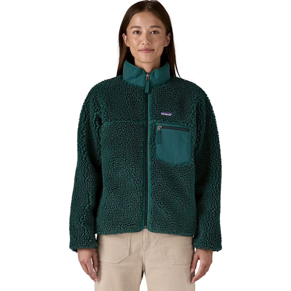 Image of Patagonia Classic Retro-X Jacket - Women's Cascade Green, L