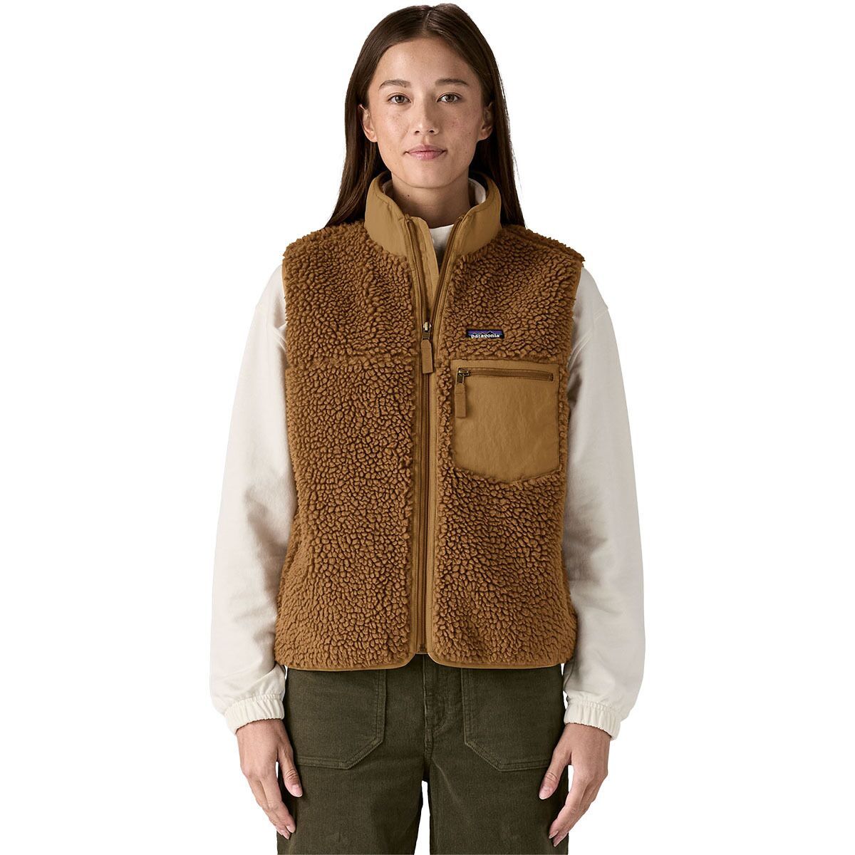Image of Patagonia Classic Retro-X Vest - Women's Deer Brown, M
