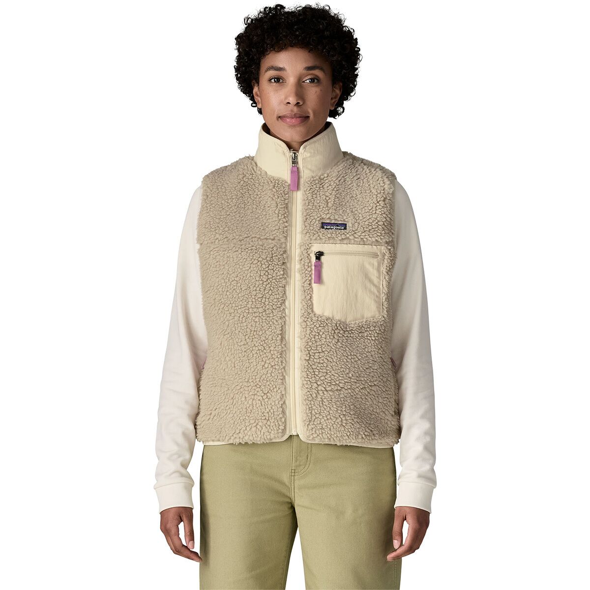 Image of Patagonia Classic Retro-X Vest - Women's Natural/Light Violet, XL