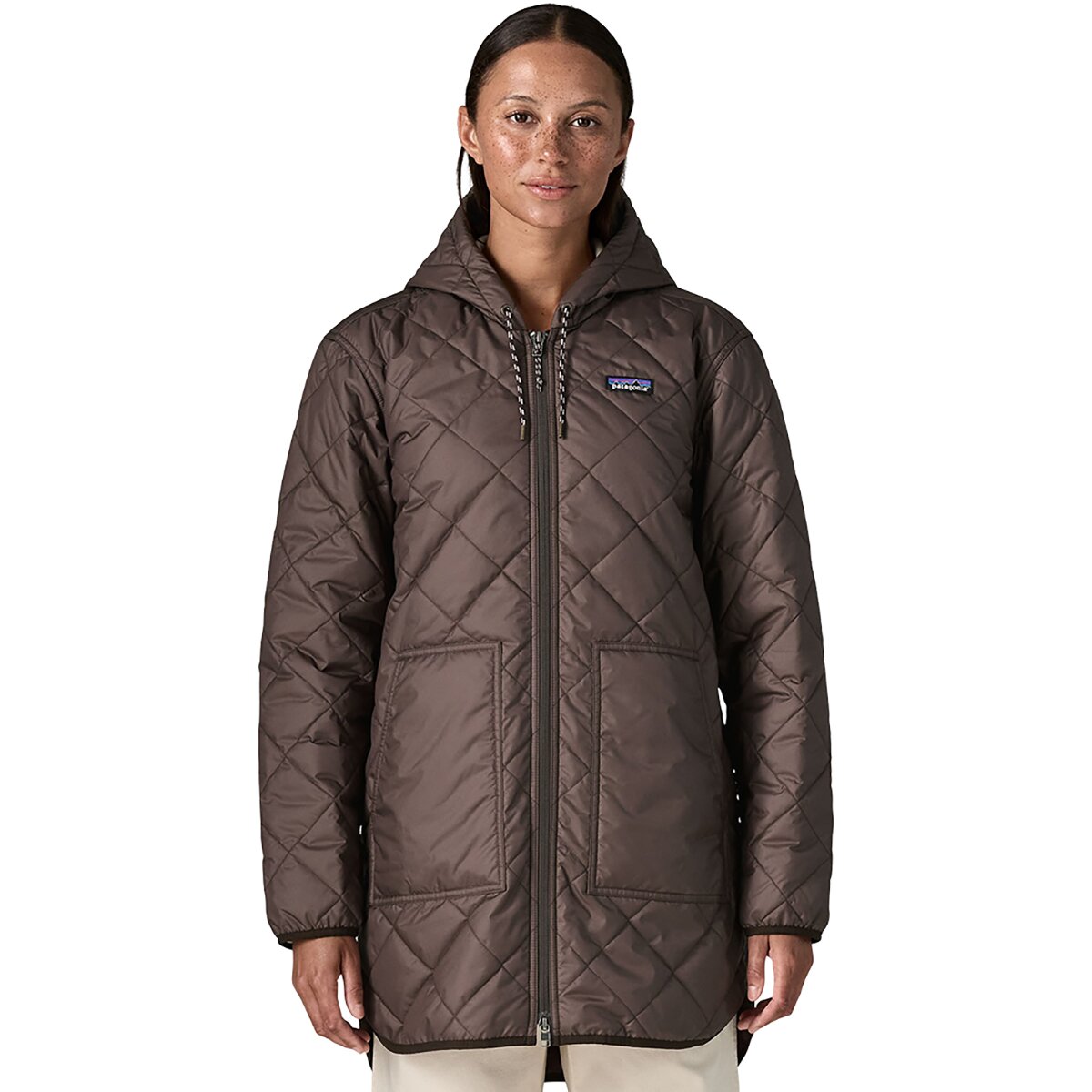 Image of Patagonia Diamond Quilted Parka - Women's Den Brown, XS