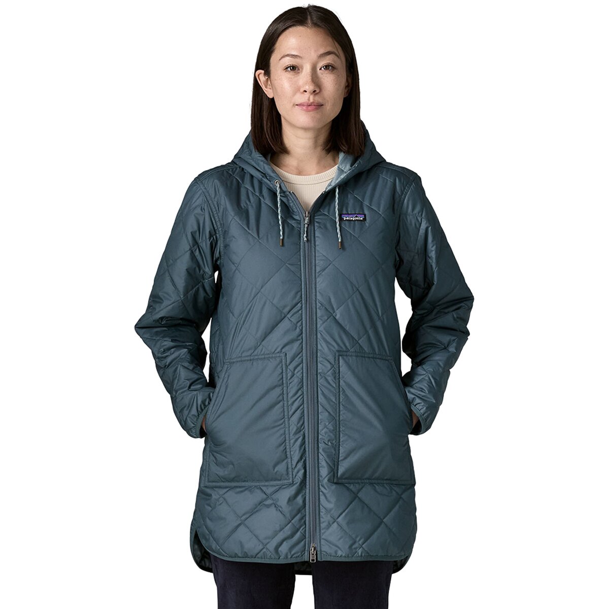 Image of Patagonia Diamond Quilted Parka - Women's Summit Blue, S