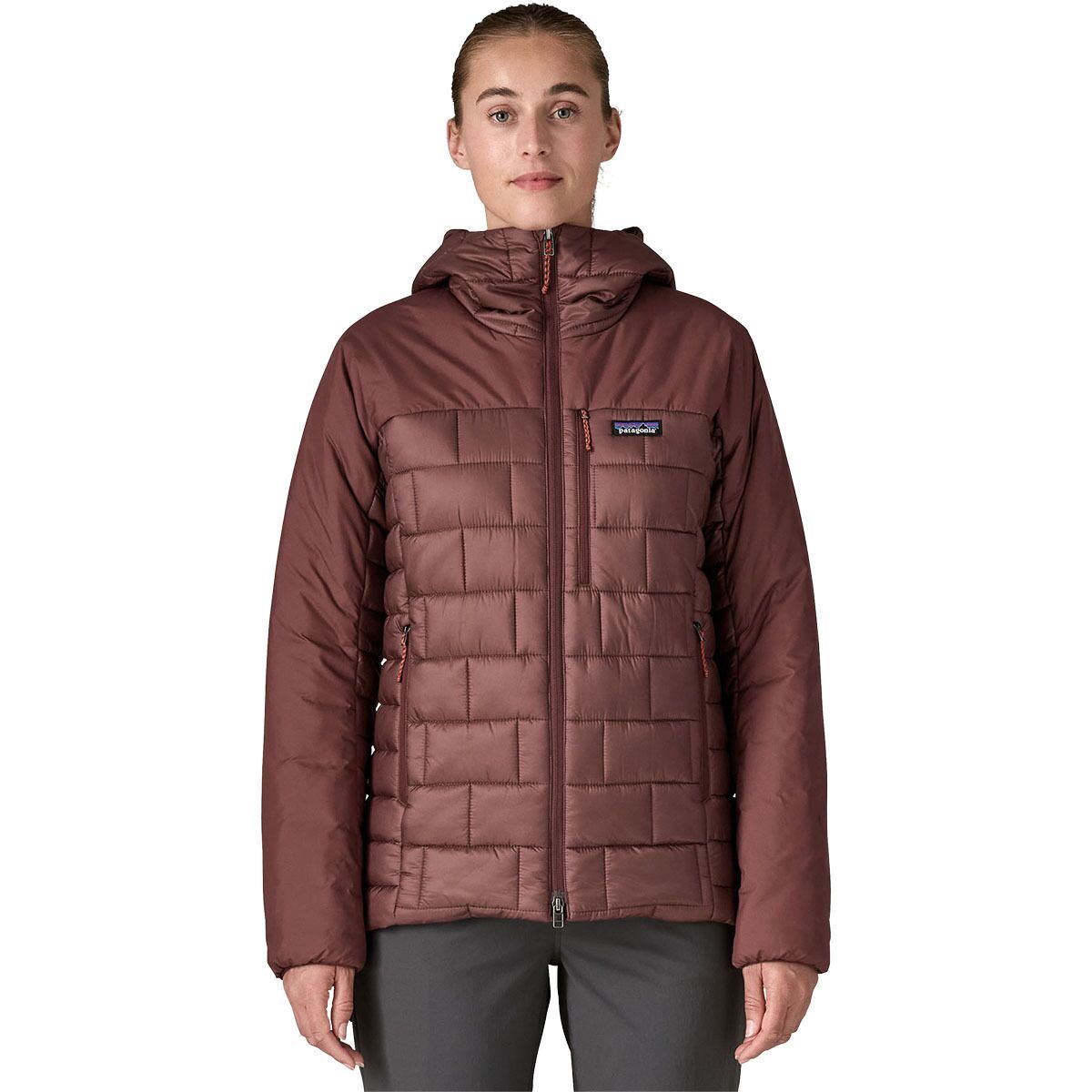 Image of Patagonia Hi-Loft Nano Puff Hoodie - Women's Dark Ruby, S