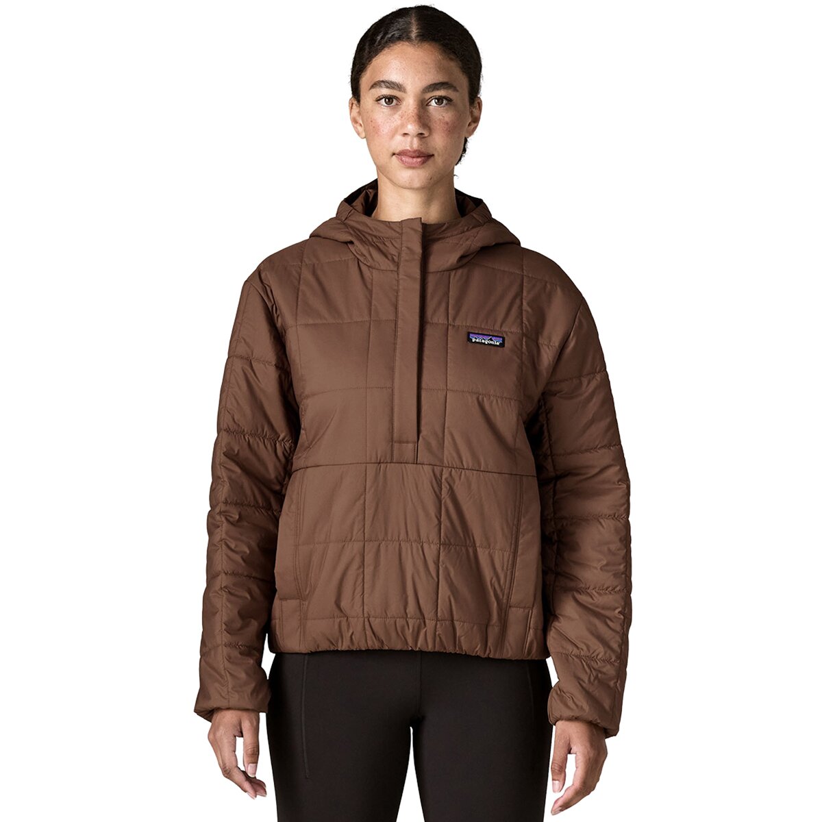 Image of Patagonia Light Gust Hooded Pullover - Women's Berm Brown, S