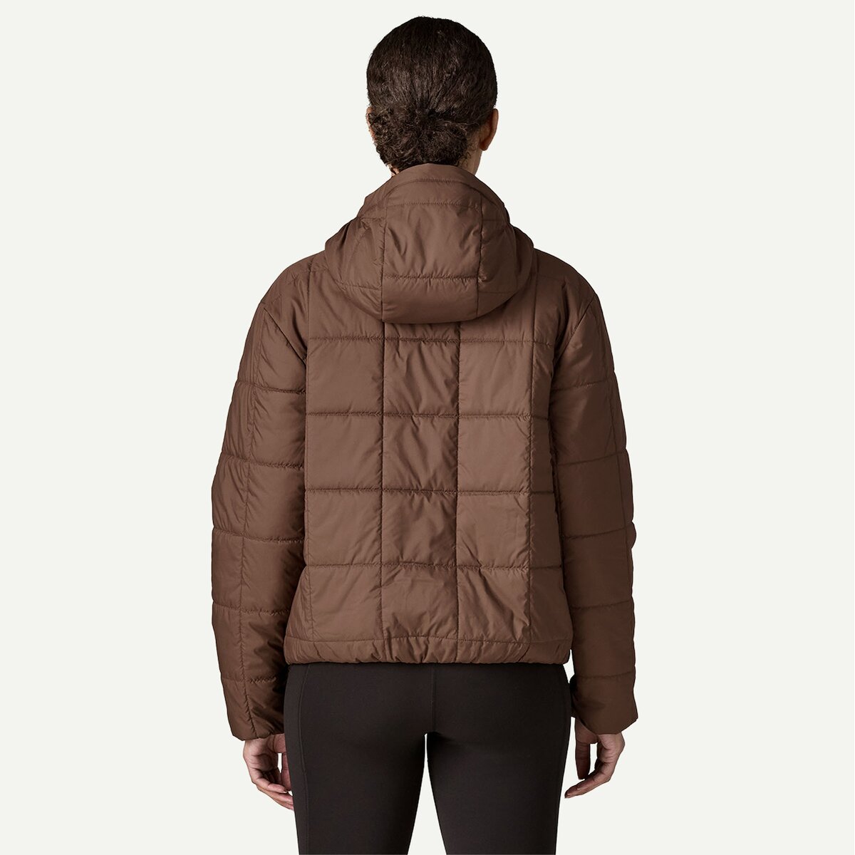 patagonia フード付きダウンベスト バーガンディ/ブラウンレディースS