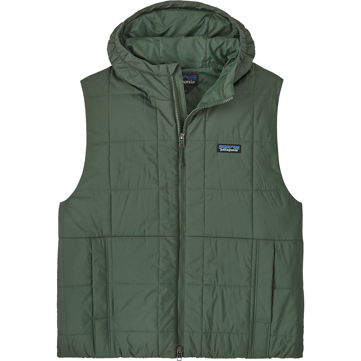 Image of Patagonia Light Gust Hooded Vest - Women's Canopy Green, L