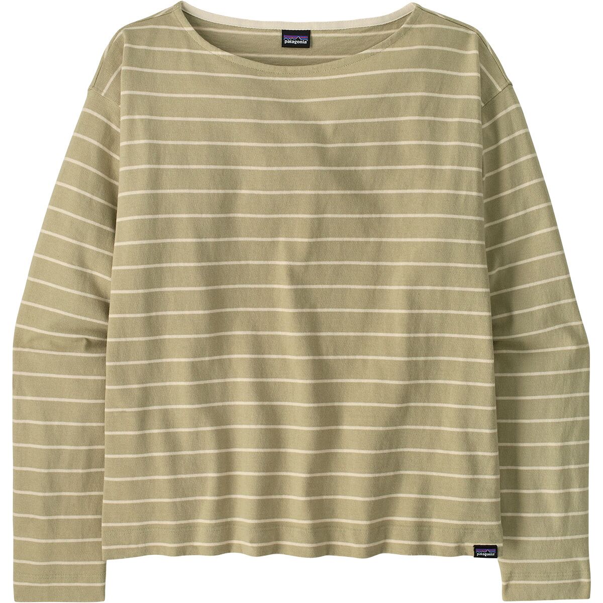 Image of Patagonia Long-Sleeve Mariner Top - Women's Boat Stripe/Weathered Stone, S