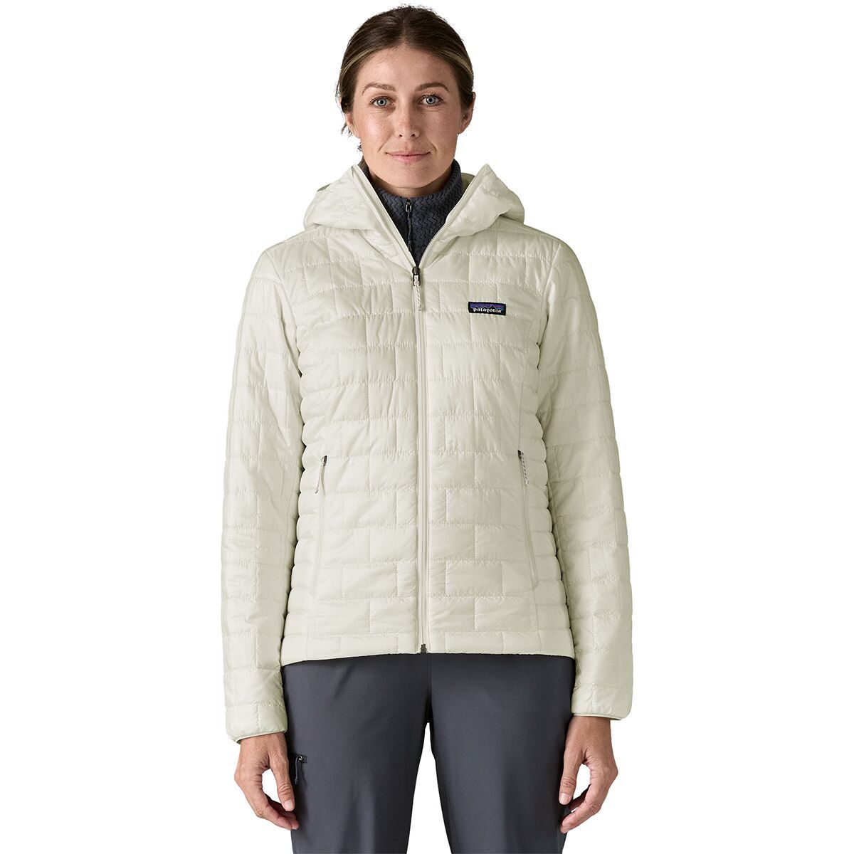 Image of Patagonia Nano Puff Hoodie - Women's Birch White, XS