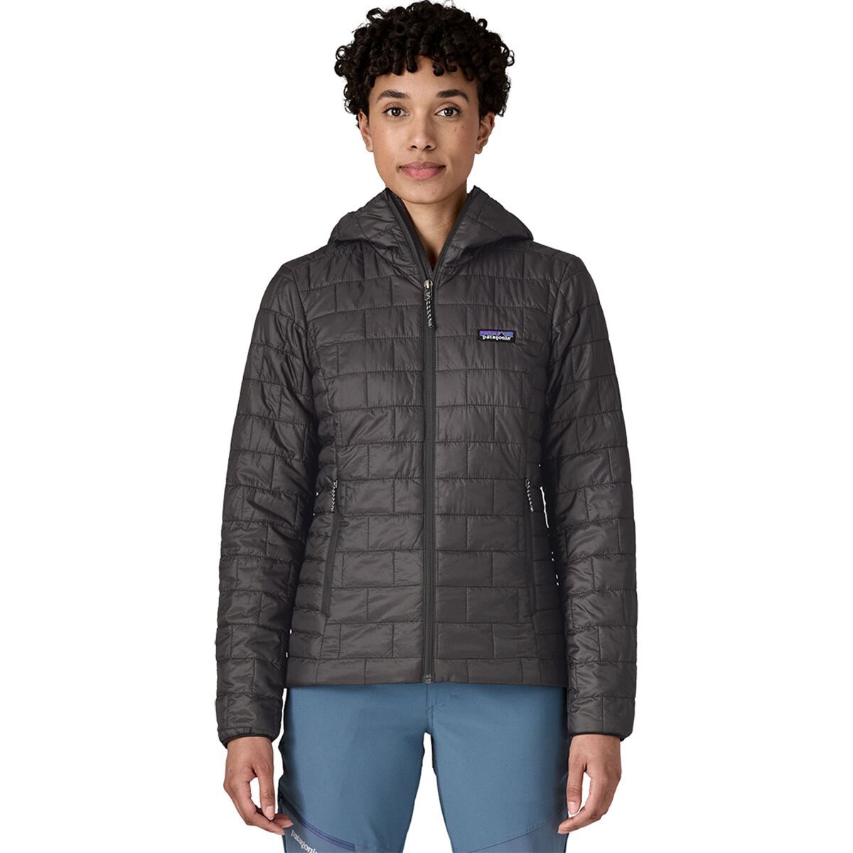 Image of Patagonia Nano Puff Hoodie - Women's Black, XS