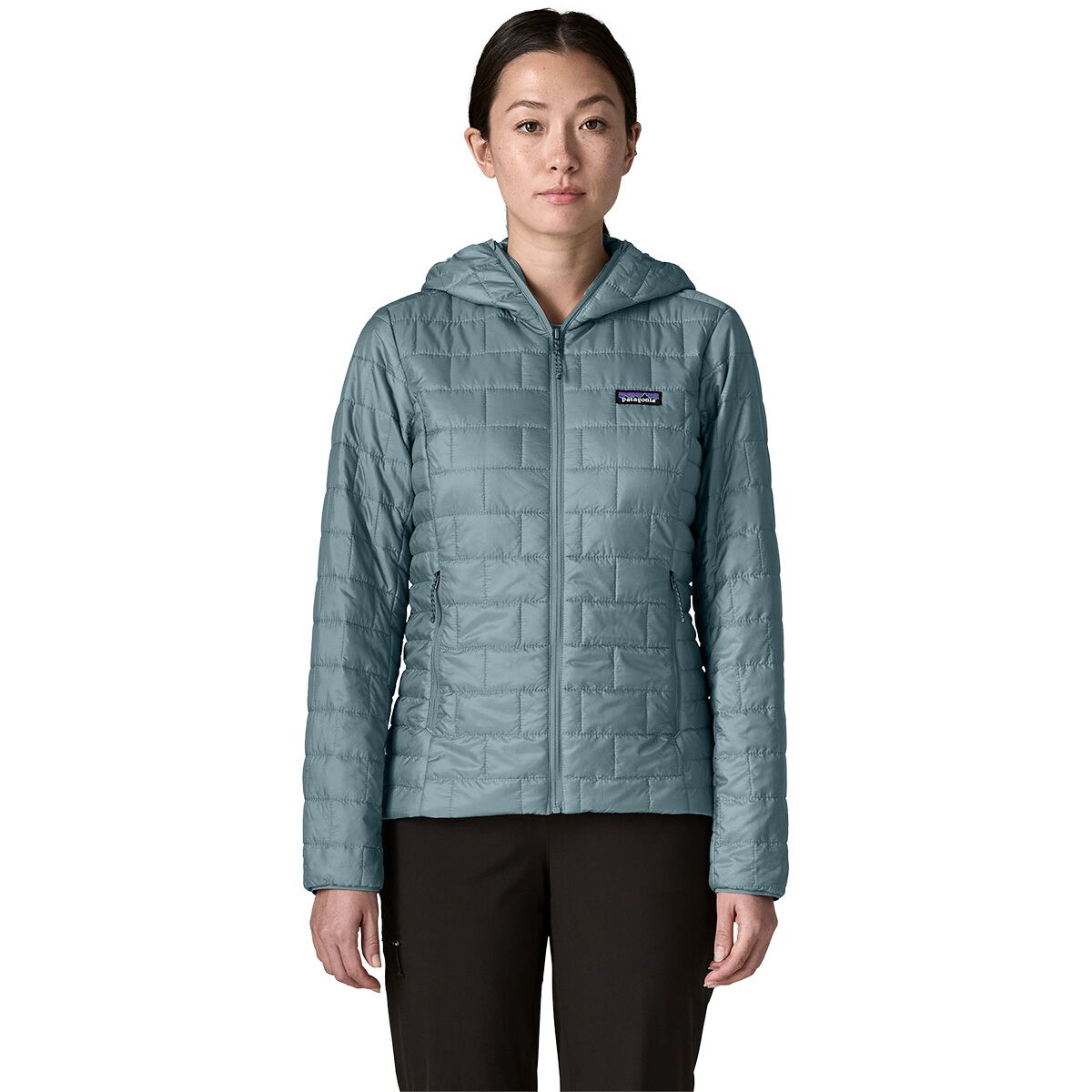 Image of Patagonia Nano Puff Insulated Hoodie - Women's Blue Sage, XL