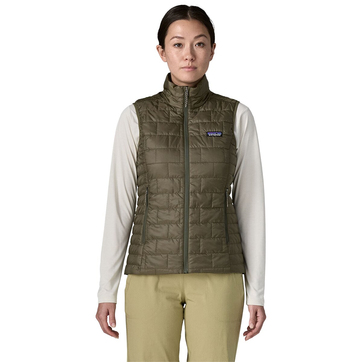 Image of Patagonia Nano Puff Vest - Women's Basin Green, S