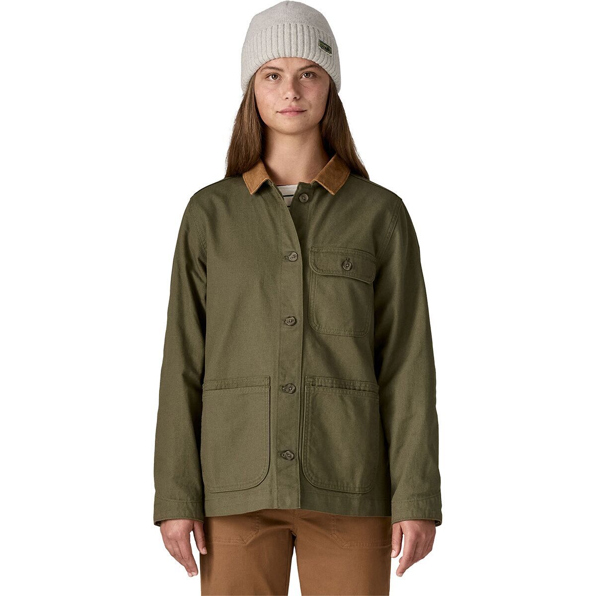 Image of Patagonia Point Reyes Canvas Coat - Women's Basin Green, XS