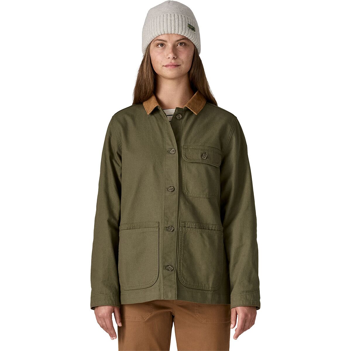 Image of Patagonia Point Reyes Canvas Coat - Women's Basin Green, S