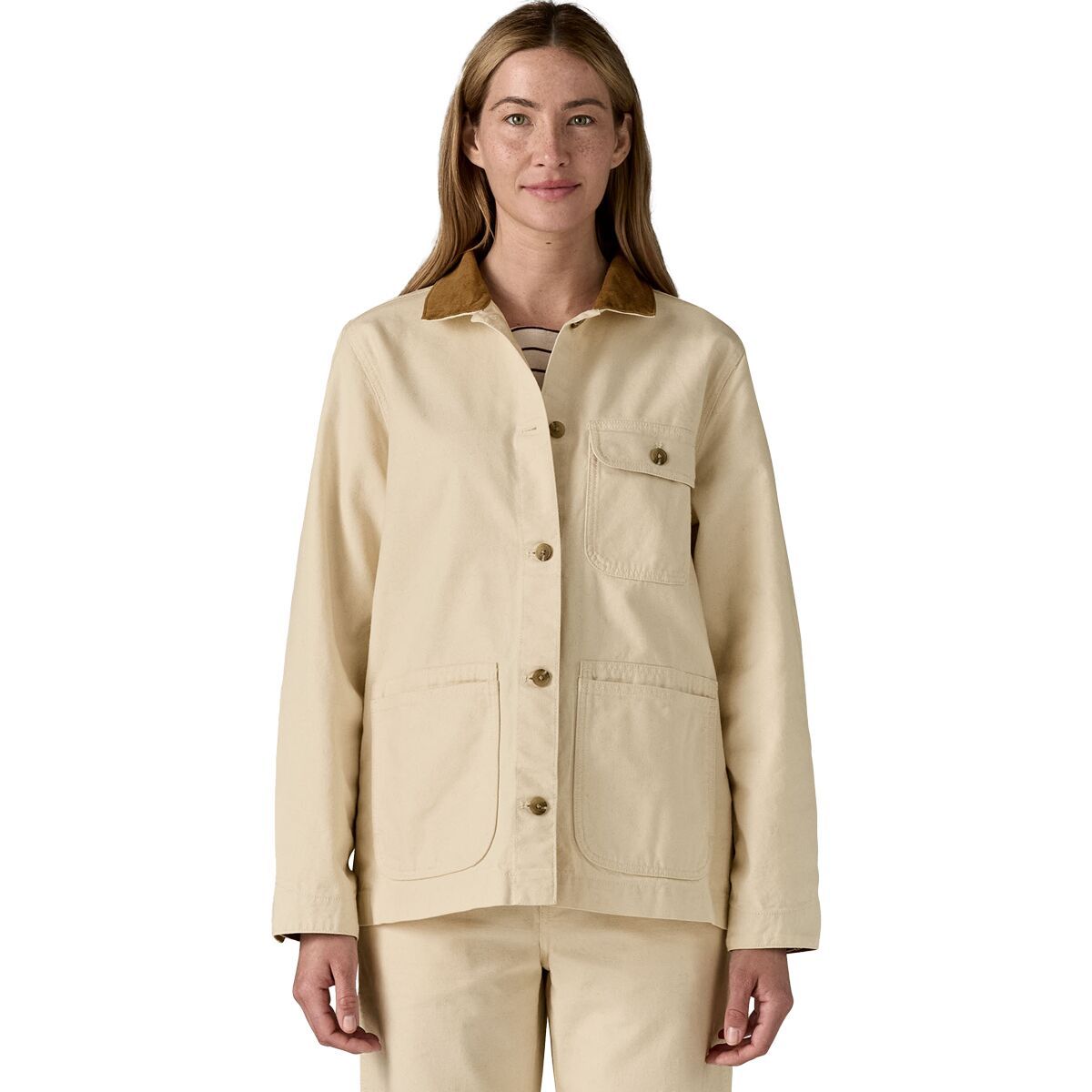 Image of Patagonia Point Reyes Canvas Coat - Women's Undyed Natural, XS