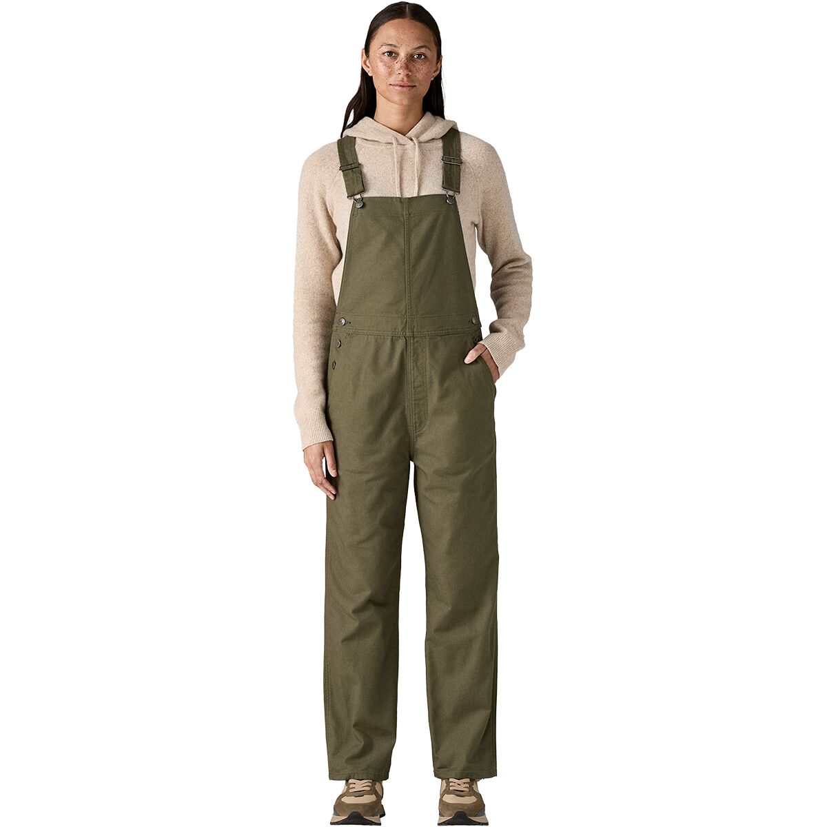Image of Patagonia Point Reyes Canvas Overall - Women's Basin Green, 4