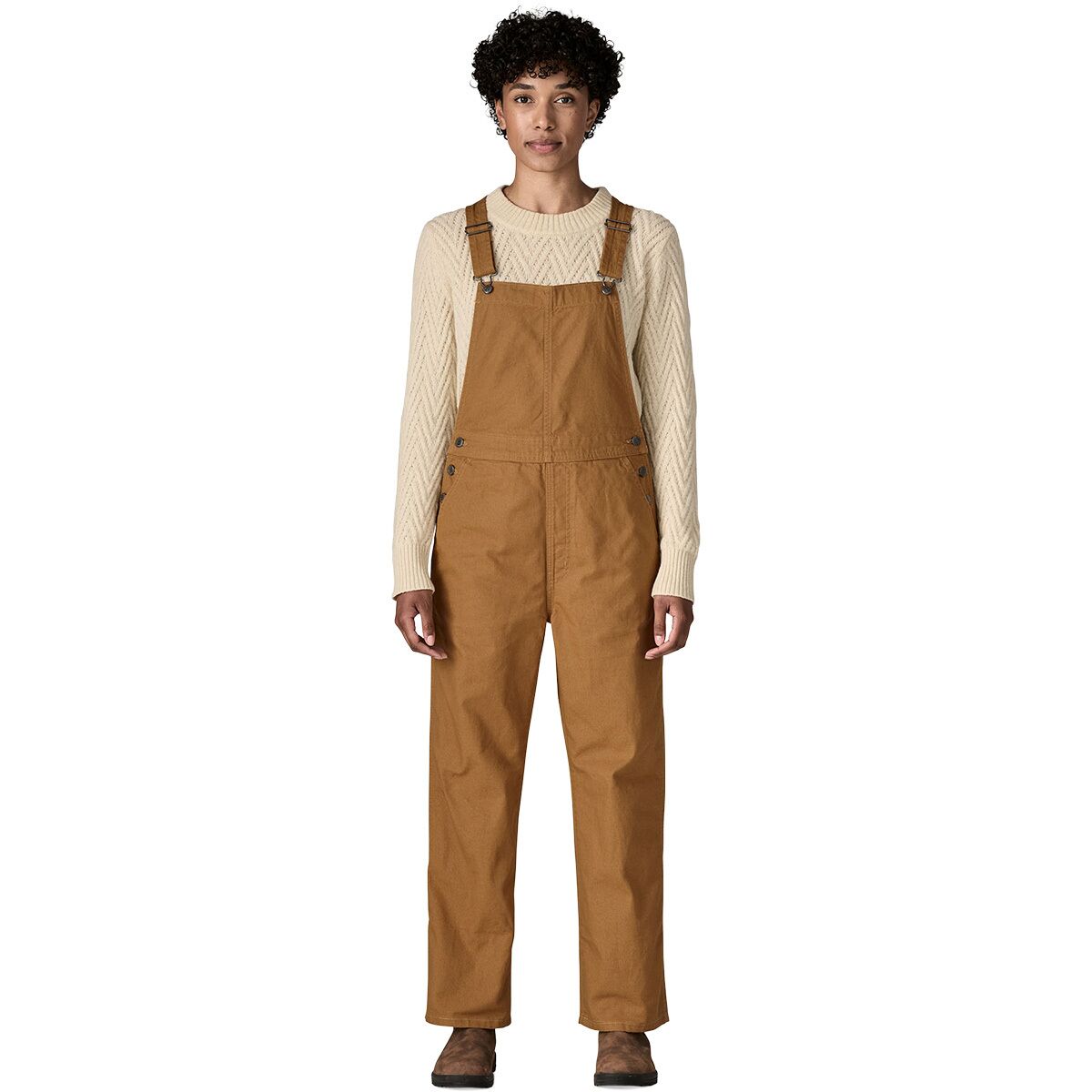 Image of Patagonia Point Reyes Canvas Overall - Women's Nest Brown, 12