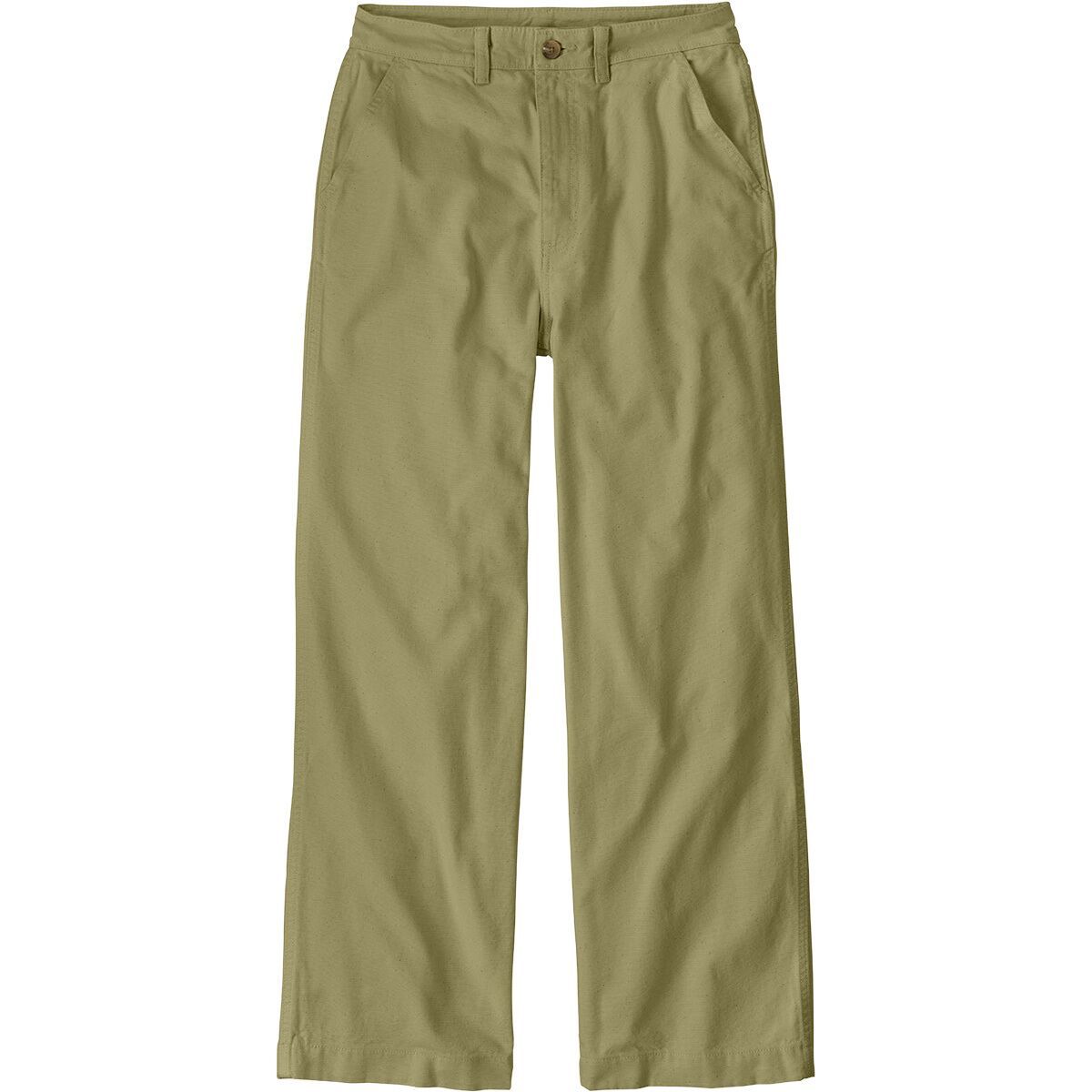 Image of Patagonia Point Reyes Canvas Wide Leg Pant - Women's Gumtree Green, 6