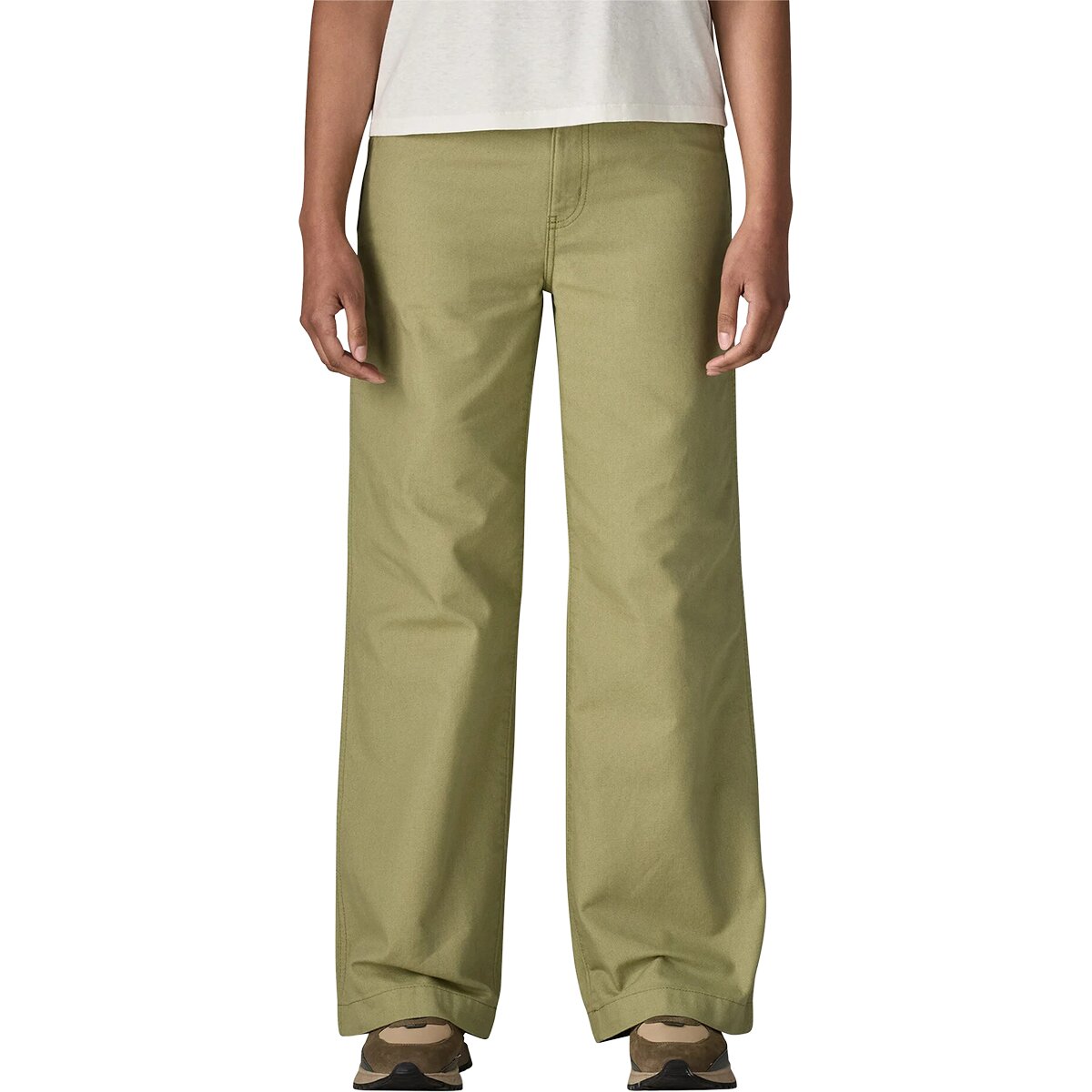 Image of Patagonia Point Reyes Canvas Wide Leg Pant - Women's Gumtree Green, 12