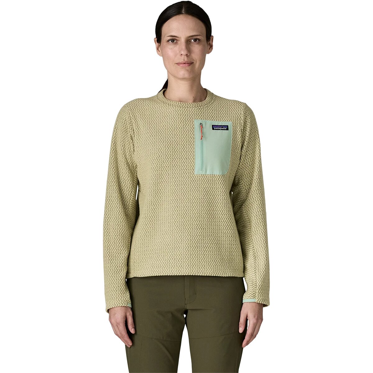 Image of Patagonia R1 Air Crew - Women's Weathered Stone, S