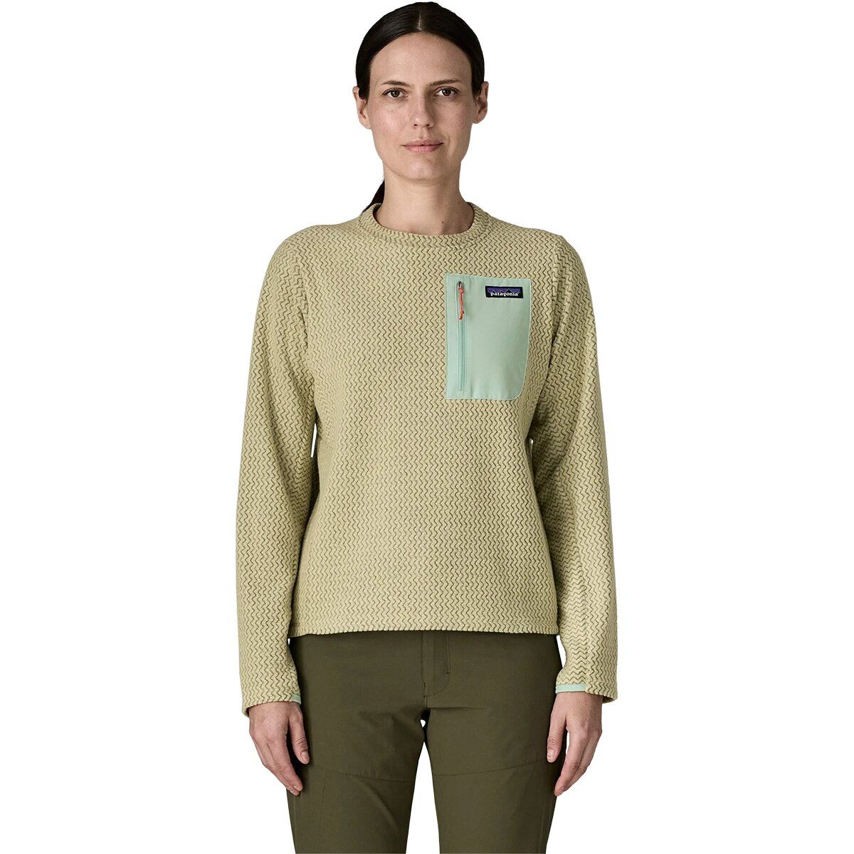 Image of Patagonia R1 Air Crew - Women's Weathered Stone, S