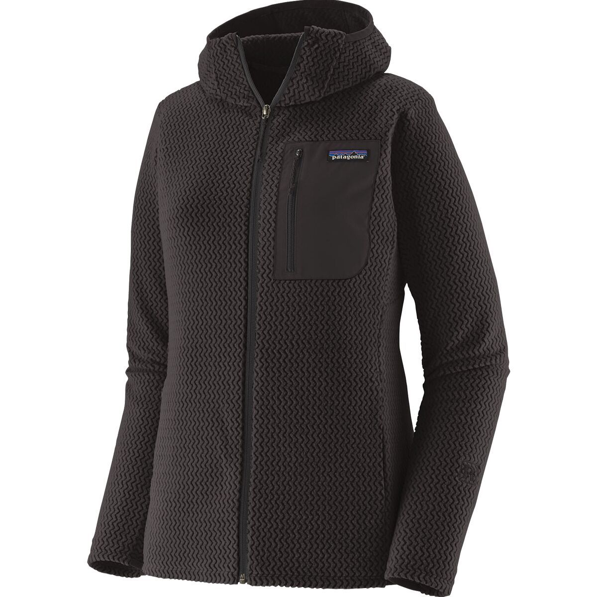 Image of Patagonia R1 Air Full-Zip Hoodie - Women's Black, S