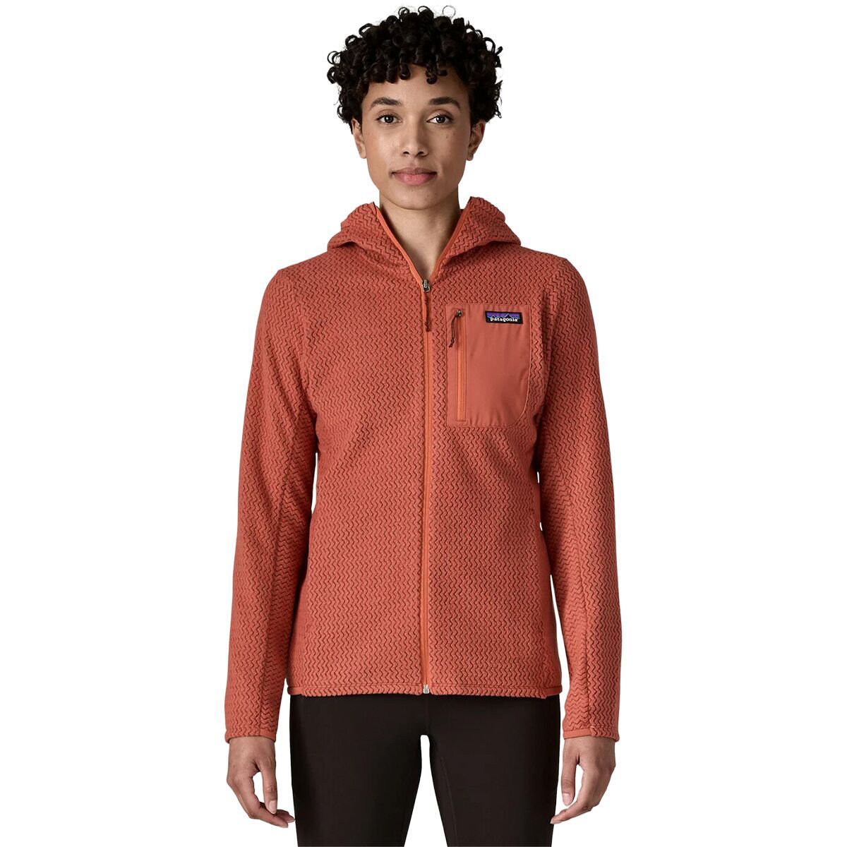 Image of Patagonia R1 Air Full-Zip Hoodie - Women's Potters Red, XS