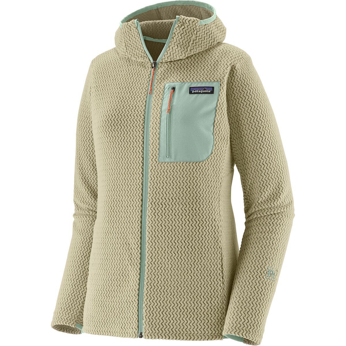 Image of Patagonia R1 Air Full-Zip Hoodie - Women's Weathered Stone, M