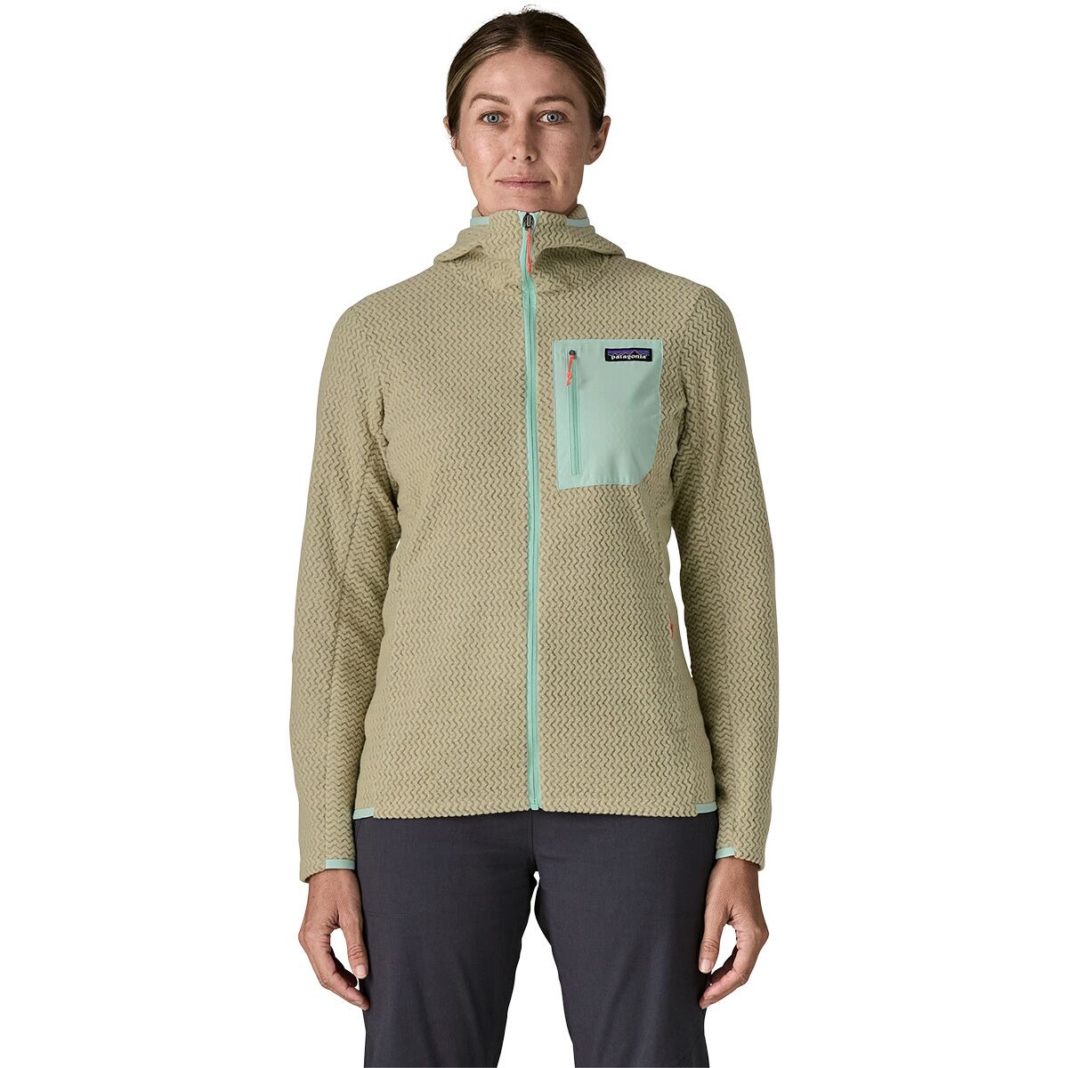 Image of Patagonia R1 Air Full-Zip Hoodie - Women's Weathered Stone, XL