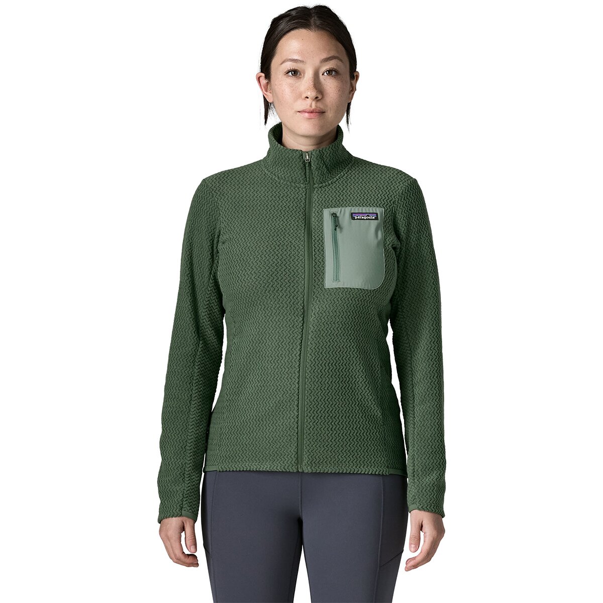 Image of Patagonia R1 Air Jacket - Women's Canopy Green, XL