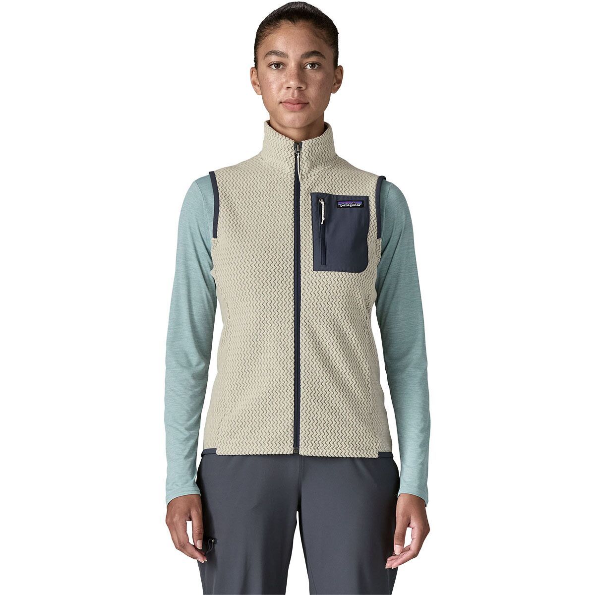 Image of Patagonia R1 Air Vest - Women's Wool White, M
