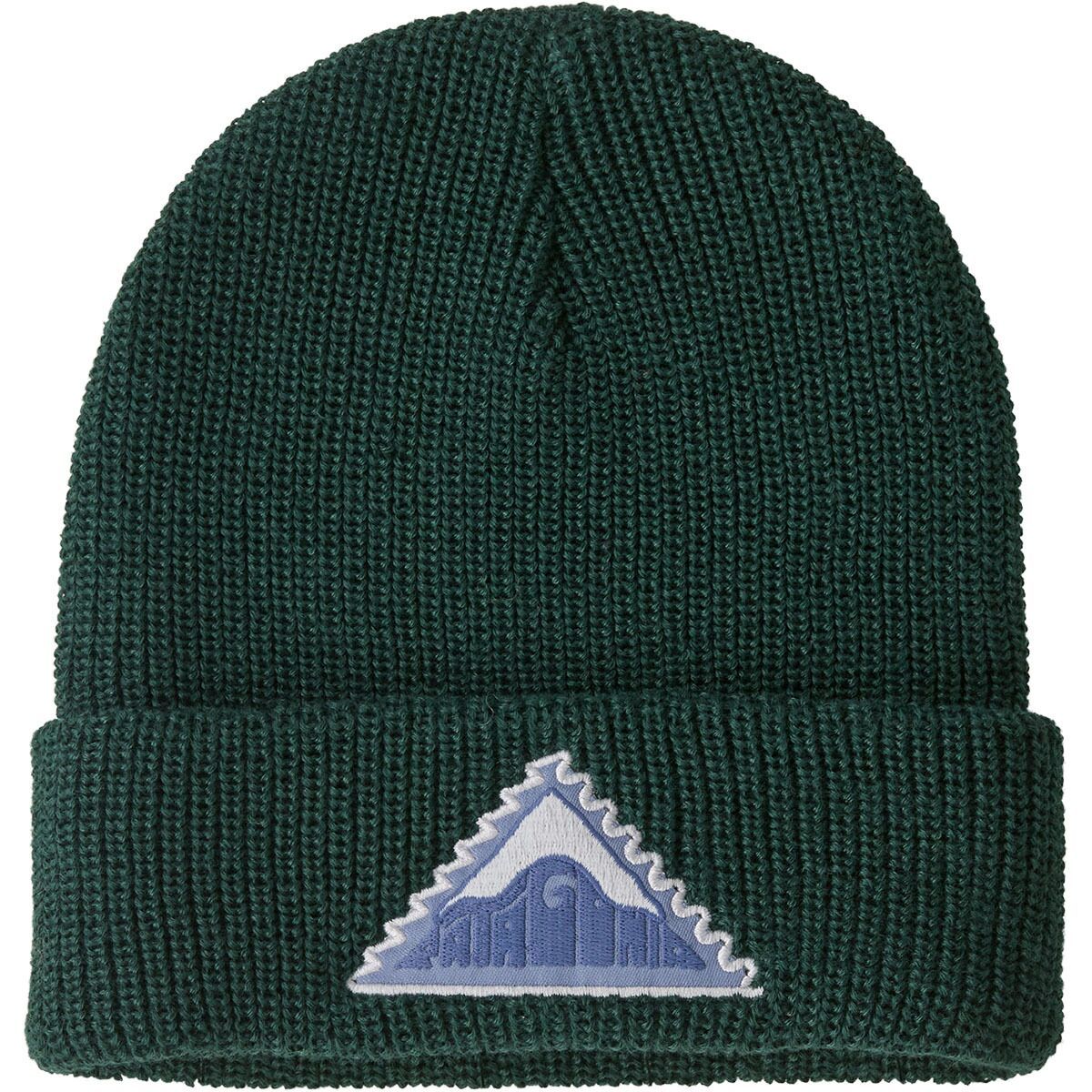 Image of Patagonia Logo Beanie - Kids' Driftways Patch: Cascade Green, One Size