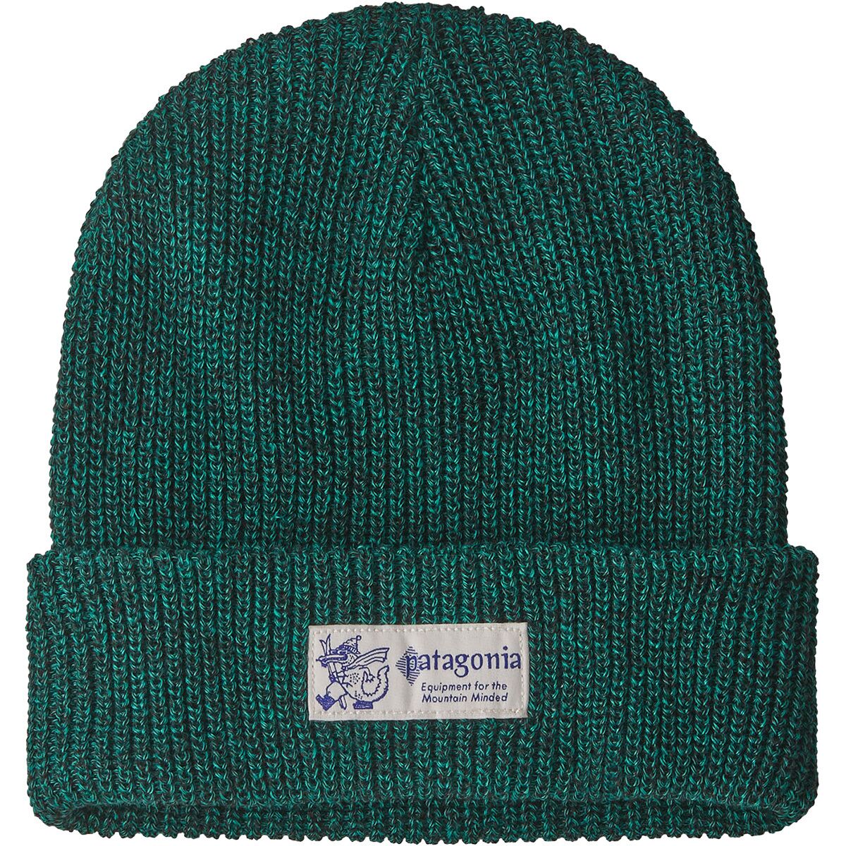 Image of Patagonia Logo Beanie - Kids' P-6 Logo: Solo Teal, One Size