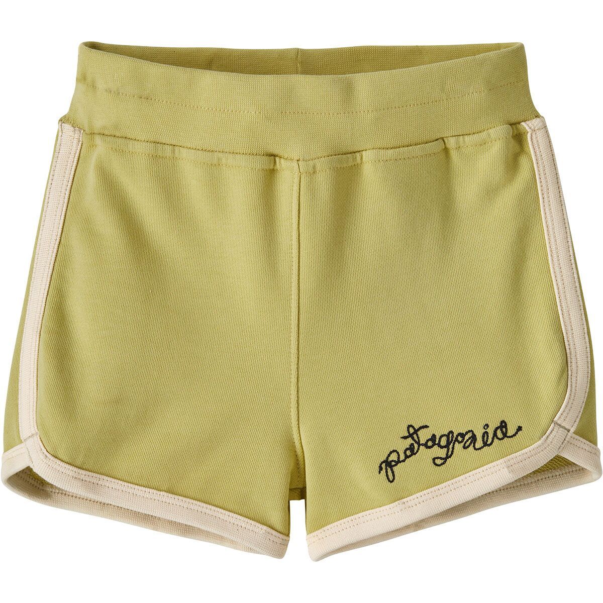 Image of Patagonia Baby Sweatshort - Toddlers' Wiggle Fitz: Limestone Yellow, 2T