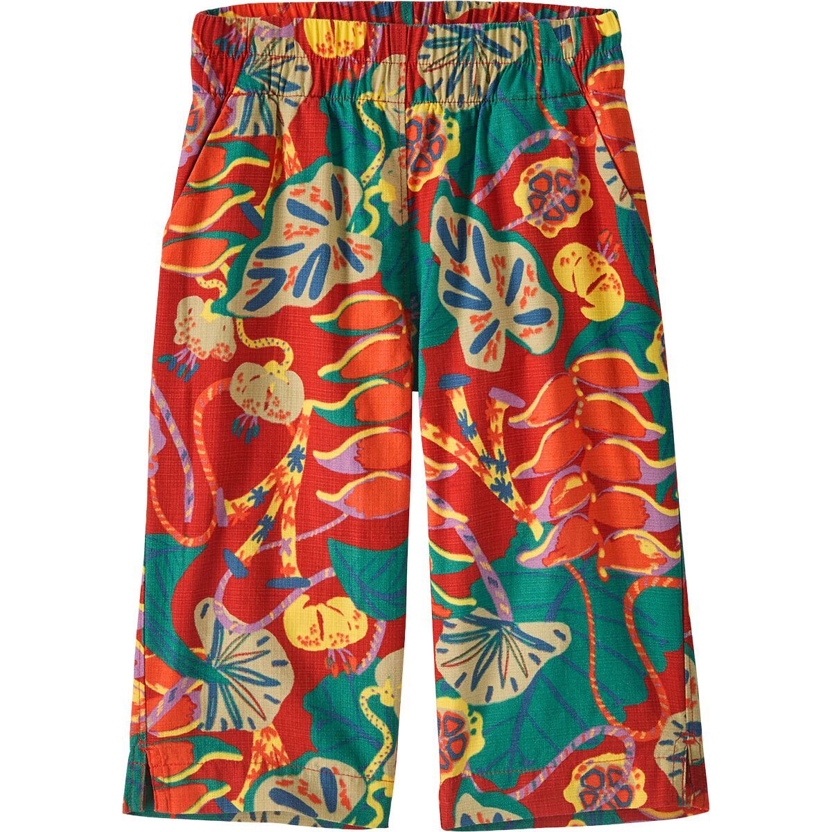 Image of Patagonia Tidal Threads Cropped Pant - Toddlers' Tropiclimb: Hot Ember, 3T